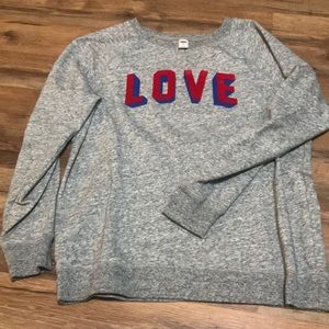 LOVE crew neck sweatshirt